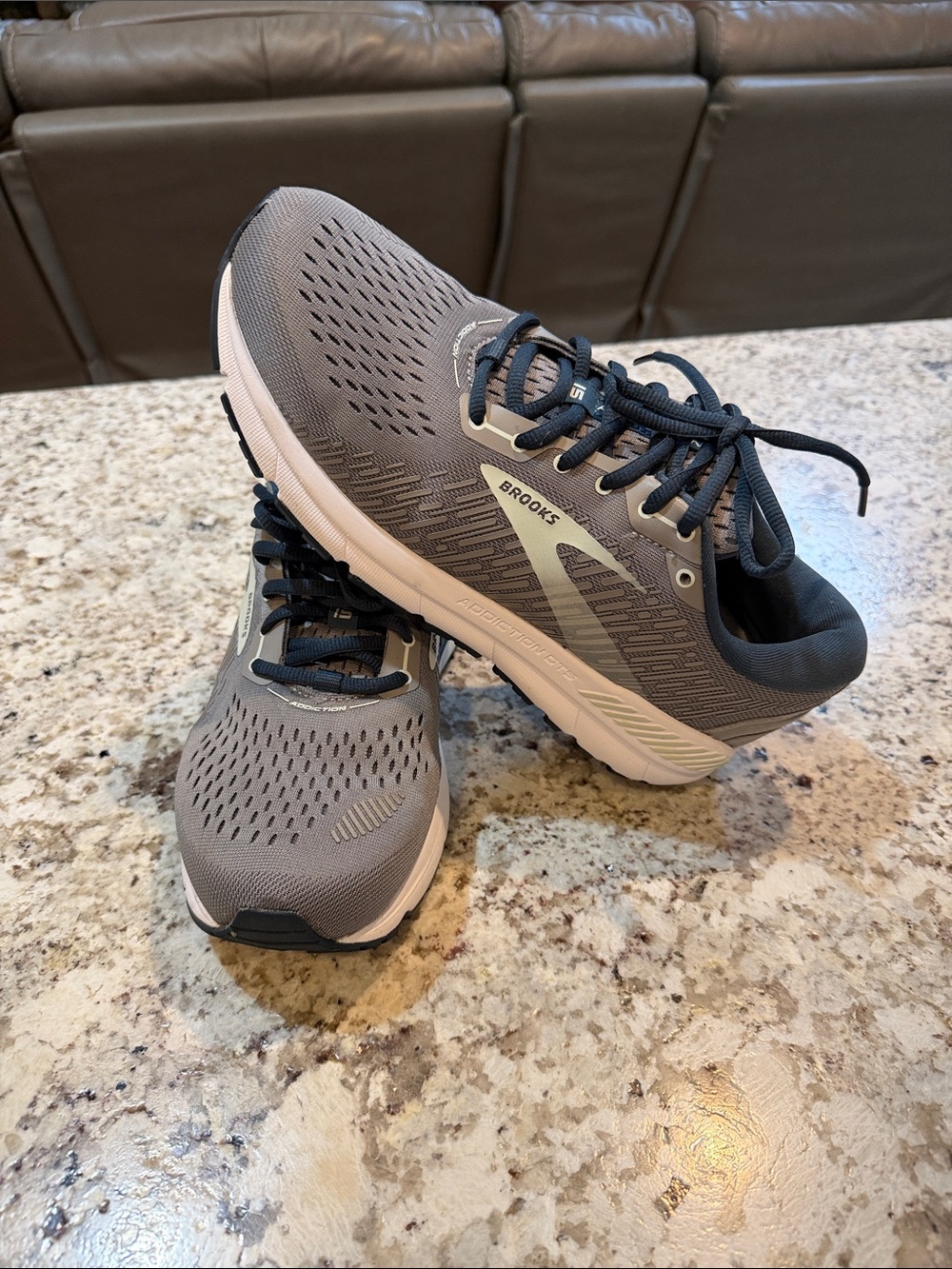 Brooks Gray and Navy women’s Running Sneakers